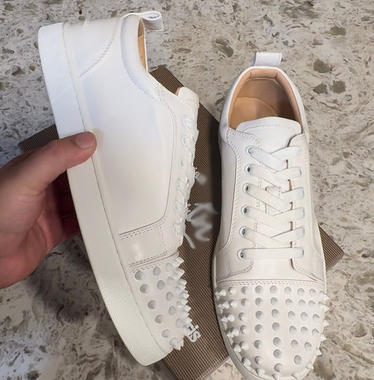 Red Bottoms All White